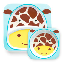 Skip Hop, Zoo Tallrikar, 2-pack, Giraff