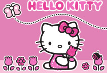 Hello Kitty, Matta, 95 x 133 cm, Butterfly
