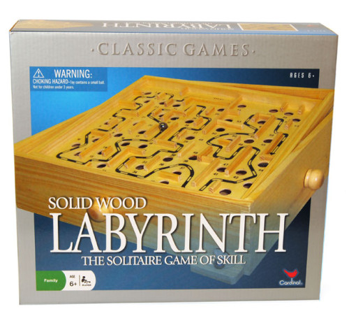 Labyrintspel i trä