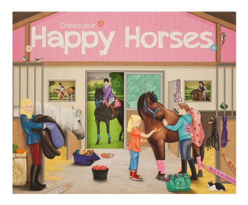 Create your Happy Horses Klistermärkesbok