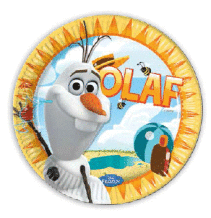 Disney Frozen Olaf, Tallrik 23 cm, 8 st