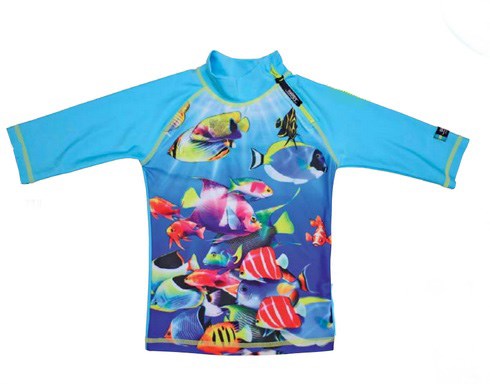 Swimpy, UV-tröja fisk turkos, 86-92 cl, 1-2 år