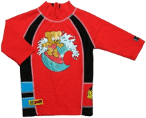 Swimpy, UV-tröja Bamse röd, 110-116 cl, 4-6 år