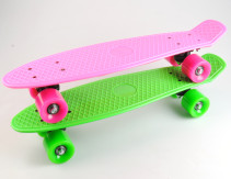 Skateboard plast, Rosa, 55 cm