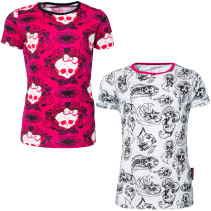 Monster High, T-shirt, 2-pack, Rosa/Grå