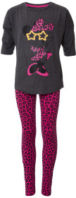 Disney Minnie Mouse, Pyjamas, Dark grey/Dark pink