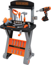 Smoby, Black & Decker, First Workbench with Drill