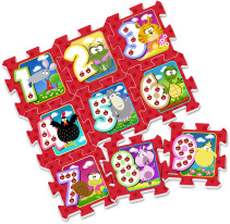 Puzzle play mat, Figures and countryside animals, 9 pcs