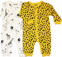 Kuling, Pyjamas, Baby, 2-pack, Dusty Yellow