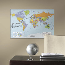 Roommates, Väggdekal, Världskarta