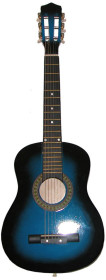 Trägitarr med 6 strängar, Blå, 80 cm
