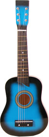 Trägitarr med 6 strängar, Blå, 63 cm