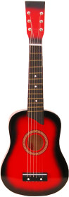 Trägitarr med 6 strängar, Röd, 63 cm