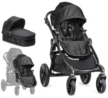 Baby Jogger, Sittvagn, City Select Single, Black inkl Syskonsits och liggdel, Paket