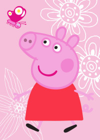 Peppa Pig, Matta, Butterfly, 95 x 133 cm