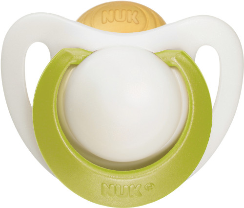 NUK, Genius, Napp, Latex, 6-18 mån, 1-pack, Grön