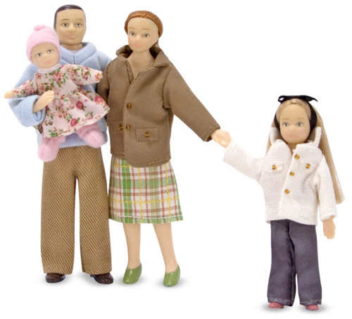 Melissa & Doug, Dollhouse, Victorian Doll Family