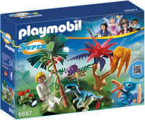 Playmobil Super 4, Den förlorade ön med utomjordning & raptor