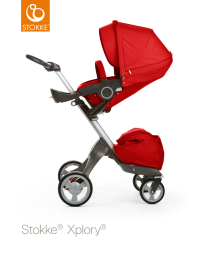 Stokke Xplory, Sittvagn, Red inkl. Summer Kit, Sandy Beige, Paket