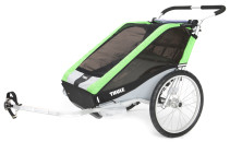 Thule, Chariot/Cheetah 2, Multivagn för 2 barn, Green
