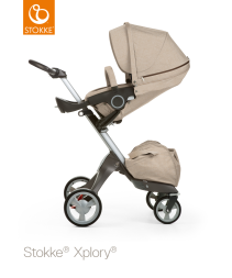 Stokke Xplory, Sittvagn, Beige Melange inkl. Summer Kit, Sandy Beige, Paket