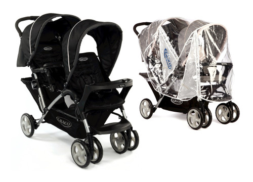 Graco, Tvillingsulky, Stadium Duo, Sport Luxe + Regnskydd, Paket