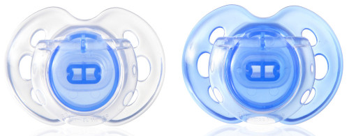Tommee Tippee, Sugnapp, Air-Style, 0-6mån, 2-pack, Blå