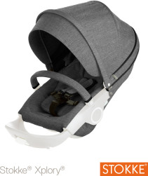 Stokke Xplory, Crusi & Trailz, Textil till sittdel, Black Melange