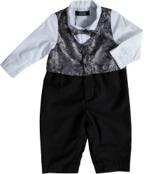 Jocko, Kostym, Baby, Grå/Svart