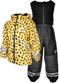 Lindberg, Regnset m. fleecefoder, Sjöbo, Yellow/Black
