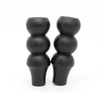 Prettypegs, Siri, Möbelben, 4-pack, Svart