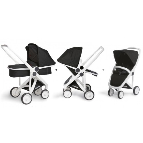 Greentom, Upp, Duovagn & Sulky, White/Black