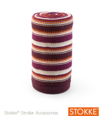 Stokke, Stickad filt, Purple & Orange