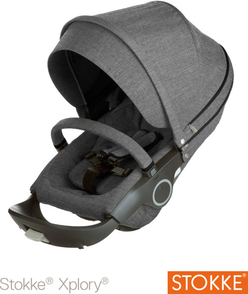 Stokke Xplory, Crusi & Trailz, Sittdel, Black Melange