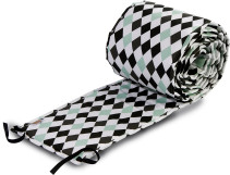 NG Baby, Harlequin, Spjälskydd, Vagga, Svart