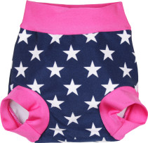 Zunblock, Badblöja, Cerise/Navy