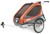 Thule, Chariot Captain 2, Multivagn för 2 barn, Orange