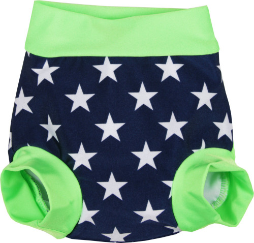 Zunblock, Badblöja, Lime/Navy