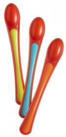 Tommee Tippee, Explora, Heat Sensor Weaning Spoons, 3-pack