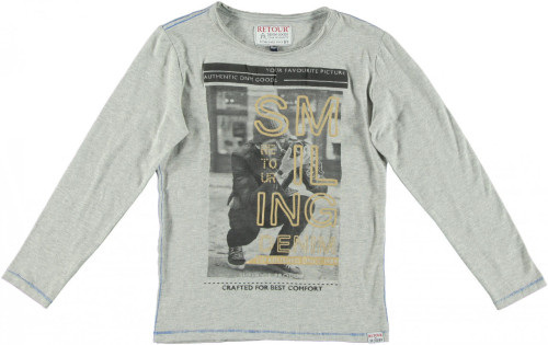 Retour Jeans, Tröja, Luuk, Grey Melange