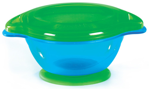 Munchkin, Förvaringsburk med lock, Super Suction Bowl, Blå