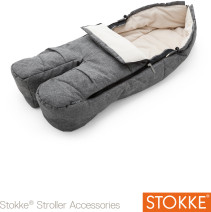 Stokke, Footmuff, Black Melange