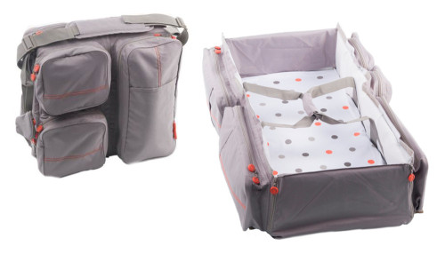 DeltaBaby, 2-i-1, Skötväska & Resesäng, Taupe