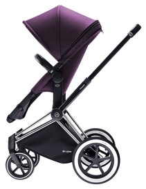 Cybex Priam 2016, 2-i-1-vagn, Svart chassi/All Terrain, Princess Pink, Paket
