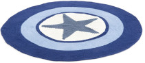 Smallstuff, Matta, Virkad, 120 cm, Star Denim
