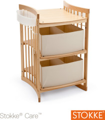 Stokke, Care, Skötbord inklusive förvaring, Natural