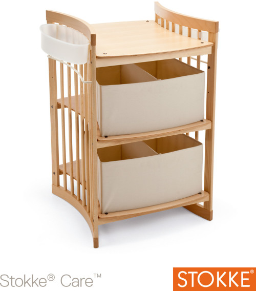 Stokke, Care, Skötbord inklusive förvaring, Natural