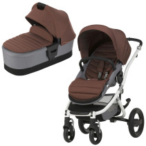 Britax Affinity, 2016, Duovagn, White/Wood Brown, Paket