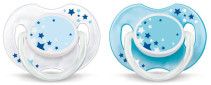 Philips Avent, Napp, Natt, 0-6M, 2-pack, Blå