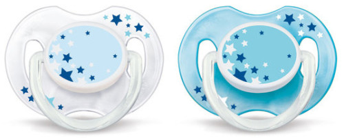 Philips Avent, Napp, Natt, 0-6M, 2-pack, Blå